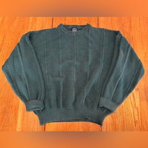 Vintage Gant 90s Cotton Knit Crewneck Fisherman Sweater Medium